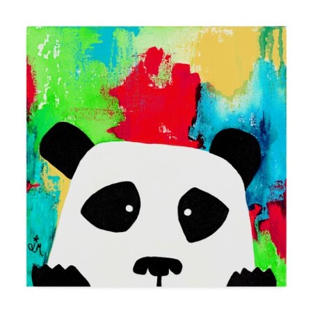 Trademark Fine Art Jennifer Mccully 'Primary Panda' Canvas Art, 24x24 ALI36939-C2424GG